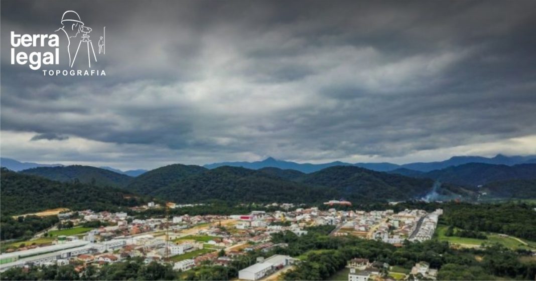 vista área de brusque nesta segunda-feira