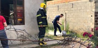 Vazamento em um botijão de gás causou um pequeno incêndio em uma residência no bairro Timbezinho, em São João Batista