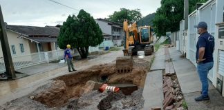 Volume de chuva passou de 70 milímetros em Brusque; confira acumulado por bairro