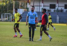 Brusque Vasco treino Luan Carlos