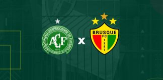 escudos Chapecoense x Brusque tempo real lance a lance minuto a minuto catarinense jogo placar