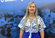 Professora Luciana Gamba em entrevista para O Município