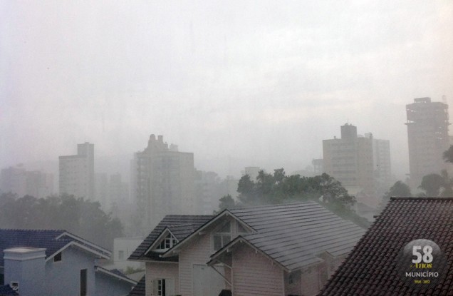 Previsão de tempestade e granizo para quinta-feira